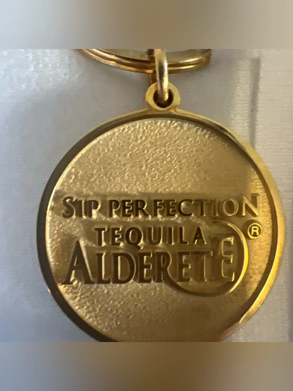 Sip Perfection Tequila Alderete Keyring  Gift Favorite Drink Smooth